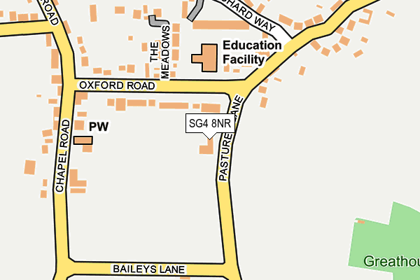 SG4 8NR map - OS OpenMap – Local (Ordnance Survey)