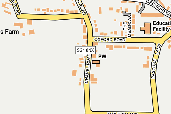 SG4 8NX map - OS OpenMap – Local (Ordnance Survey)