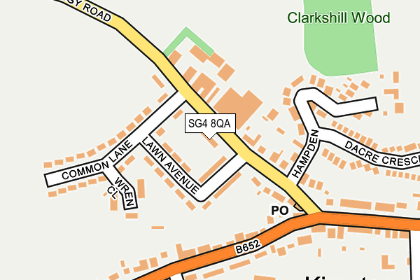 SG4 8QA map - OS OpenMap – Local (Ordnance Survey)