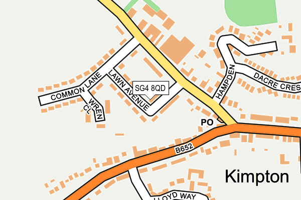SG4 8QD map - OS OpenMap – Local (Ordnance Survey)