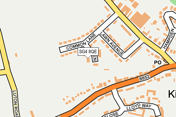 SG4 8QE map - OS OpenMap – Local (Ordnance Survey)