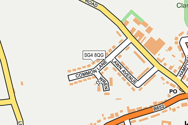 SG4 8QG map - OS OpenMap – Local (Ordnance Survey)