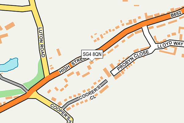 SG4 8QN map - OS OpenMap – Local (Ordnance Survey)