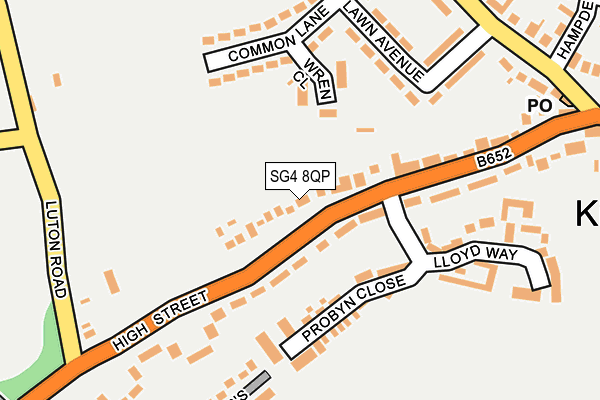 SG4 8QP map - OS OpenMap – Local (Ordnance Survey)