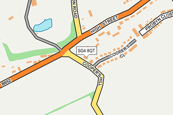 SG4 8QT map - OS OpenMap – Local (Ordnance Survey)