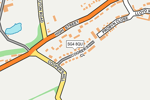 SG4 8QU map - OS OpenMap – Local (Ordnance Survey)