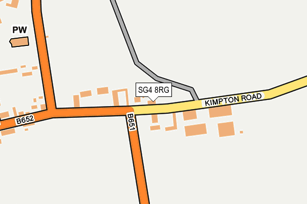 SG4 8RG map - OS OpenMap – Local (Ordnance Survey)