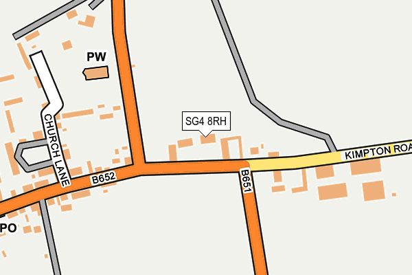SG4 8RH map - OS OpenMap – Local (Ordnance Survey)