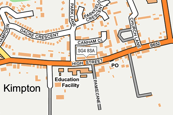 SG4 8SA map - OS OpenMap – Local (Ordnance Survey)