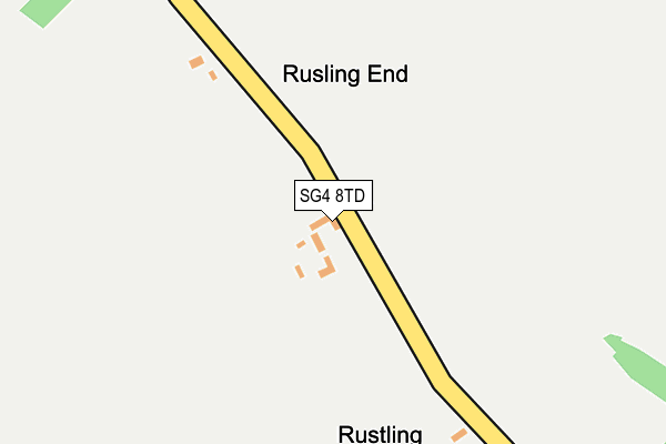 SG4 8TD map - OS OpenMap – Local (Ordnance Survey)