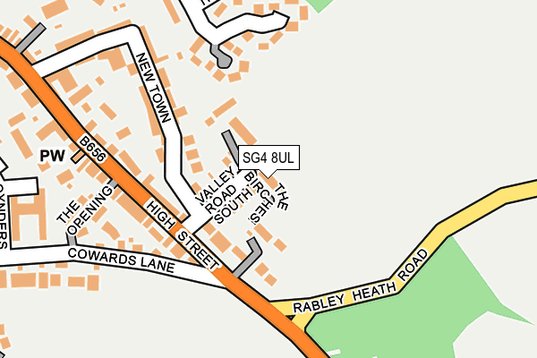 SG4 8UL map - OS OpenMap – Local (Ordnance Survey)