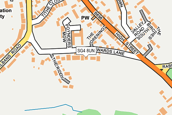 SG4 8UN map - OS OpenMap – Local (Ordnance Survey)