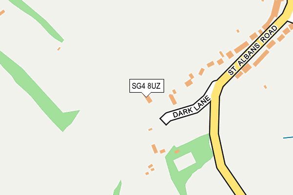 SG4 8UZ map - OS OpenMap – Local (Ordnance Survey)