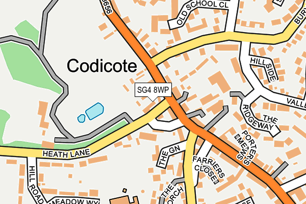 SG4 8WP map - OS OpenMap – Local (Ordnance Survey)