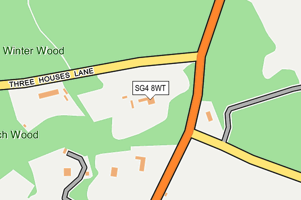 SG4 8WT map - OS OpenMap – Local (Ordnance Survey)
