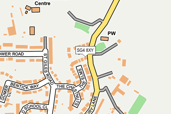 SG4 8XY map - OS OpenMap – Local (Ordnance Survey)