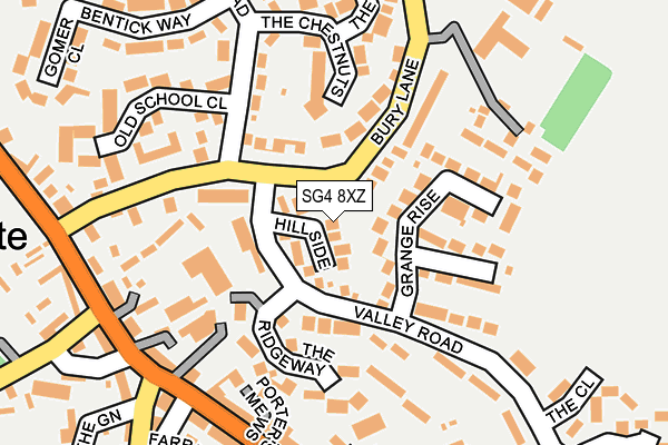 SG4 8XZ map - OS OpenMap – Local (Ordnance Survey)