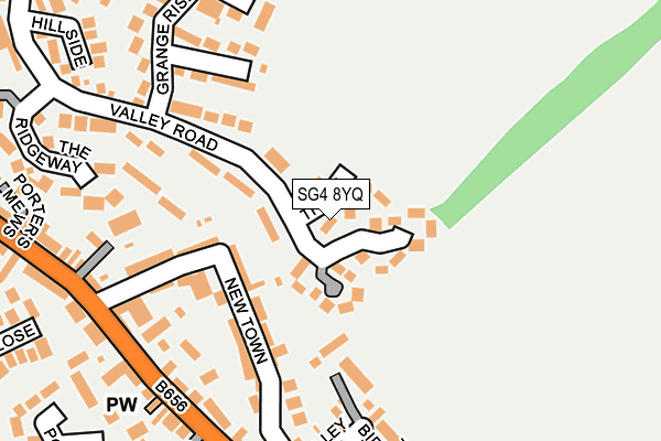 SG4 8YQ map - OS OpenMap – Local (Ordnance Survey)