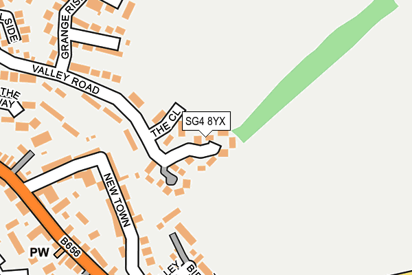 SG4 8YX map - OS OpenMap – Local (Ordnance Survey)