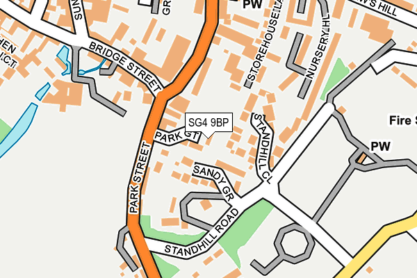 SG4 9BP map - OS OpenMap – Local (Ordnance Survey)