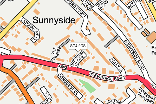 SG4 9DS map - OS OpenMap – Local (Ordnance Survey)