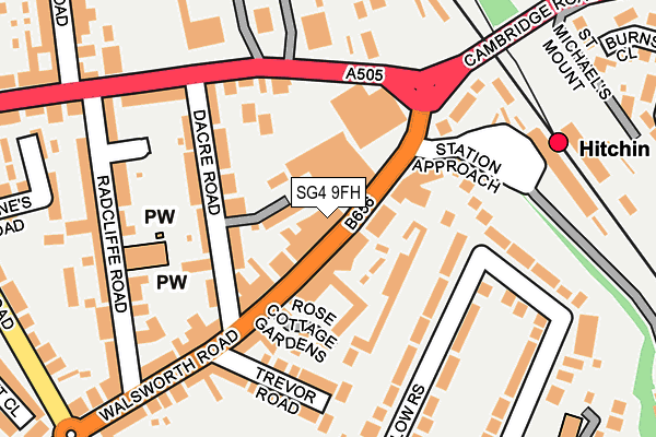 SG4 9FH map - OS OpenMap – Local (Ordnance Survey)