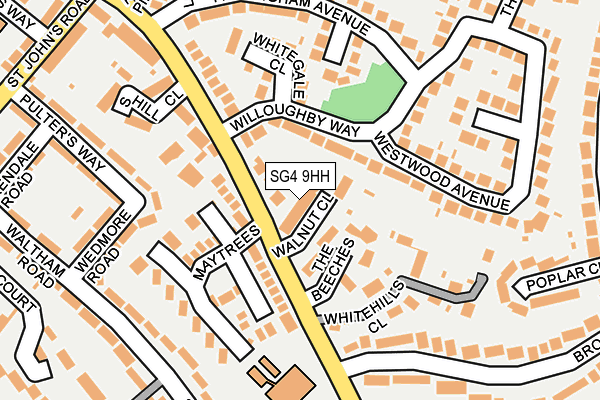 SG4 9HH map - OS OpenMap – Local (Ordnance Survey)