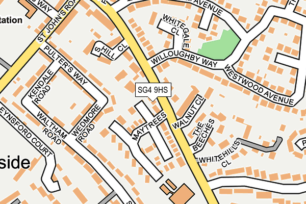 SG4 9HS map - OS OpenMap – Local (Ordnance Survey)