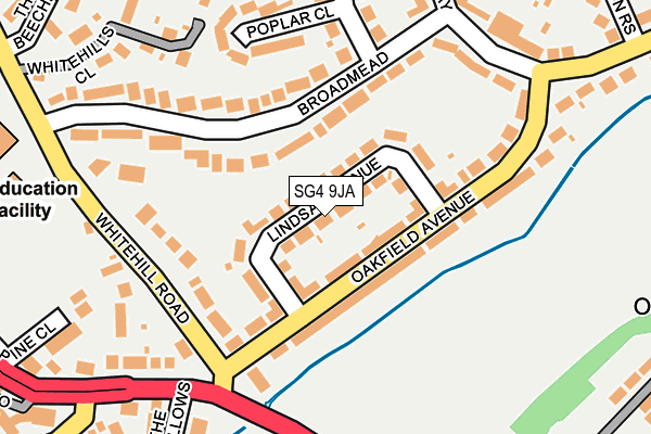 SG4 9JA map - OS OpenMap – Local (Ordnance Survey)