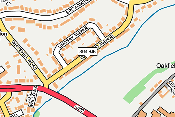 SG4 9JB map - OS OpenMap – Local (Ordnance Survey)