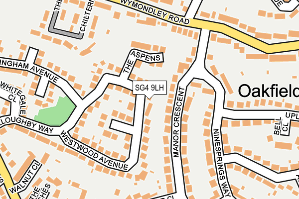 SG4 9LH map - OS OpenMap – Local (Ordnance Survey)