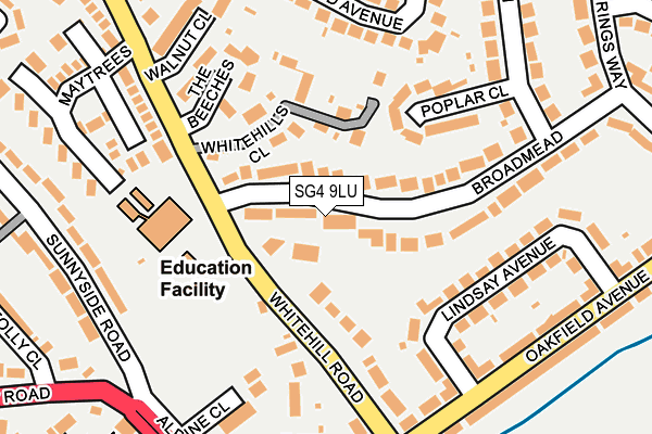 SG4 9LU map - OS OpenMap – Local (Ordnance Survey)