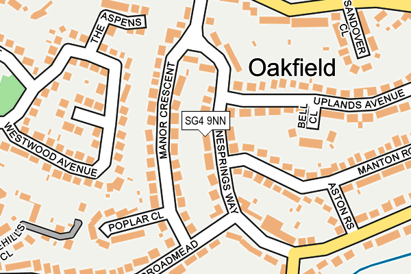 SG4 9NN map - OS OpenMap – Local (Ordnance Survey)