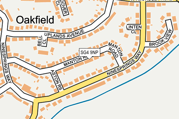 SG4 9NP map - OS OpenMap – Local (Ordnance Survey)