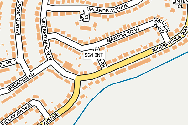 SG4 9NT map - OS OpenMap – Local (Ordnance Survey)