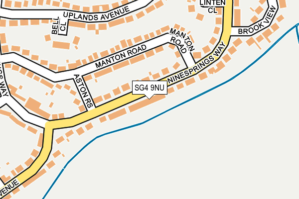 SG4 9NU map - OS OpenMap – Local (Ordnance Survey)
