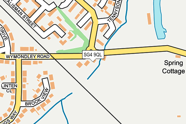 SG4 9QL map - OS OpenMap – Local (Ordnance Survey)