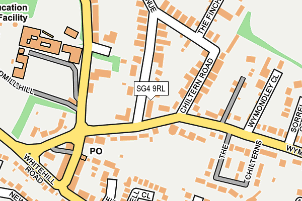 SG4 9RL map - OS OpenMap – Local (Ordnance Survey)