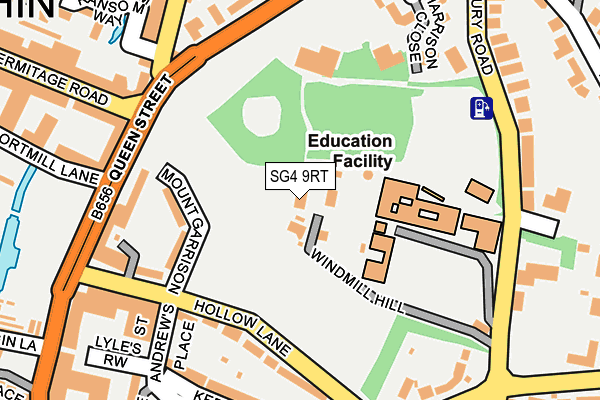 SG4 9RT map - OS OpenMap – Local (Ordnance Survey)
