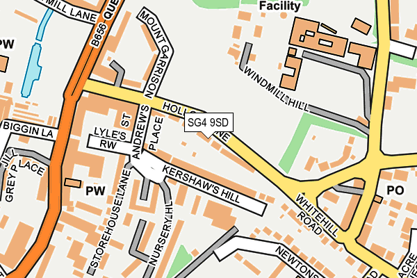 SG4 9SD map - OS OpenMap – Local (Ordnance Survey)