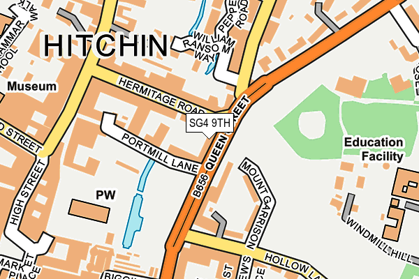 SG4 9TH map - OS OpenMap – Local (Ordnance Survey)