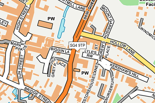 SG4 9TP map - OS OpenMap – Local (Ordnance Survey)
