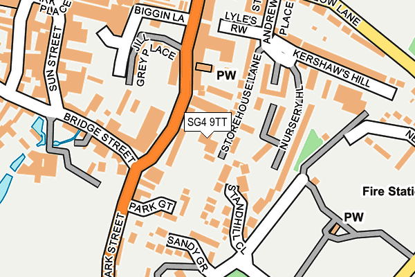 SG4 9TT map - OS OpenMap – Local (Ordnance Survey)