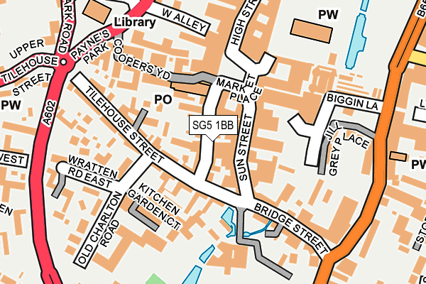 SG5 1BB map - OS OpenMap – Local (Ordnance Survey)