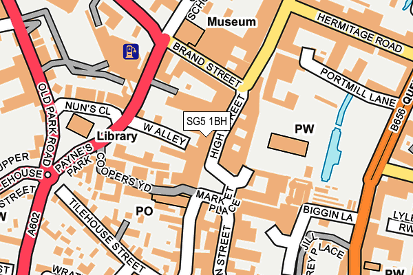 SG5 1BH map - OS OpenMap – Local (Ordnance Survey)