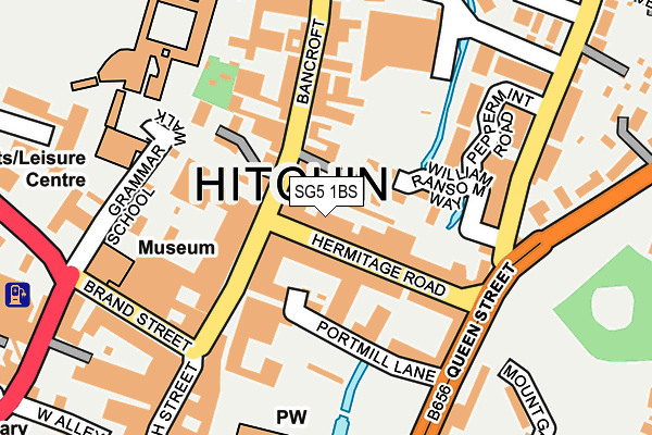 SG5 1BS map - OS OpenMap – Local (Ordnance Survey)