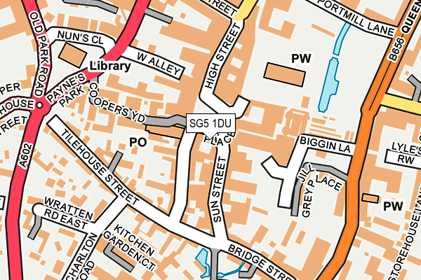 SG5 1DU map - OS OpenMap – Local (Ordnance Survey)