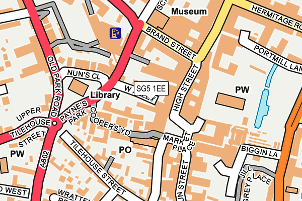 SG5 1EE map - OS OpenMap – Local (Ordnance Survey)
