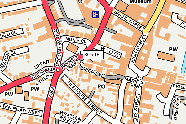 SG5 1EJ map - OS OpenMap – Local (Ordnance Survey)