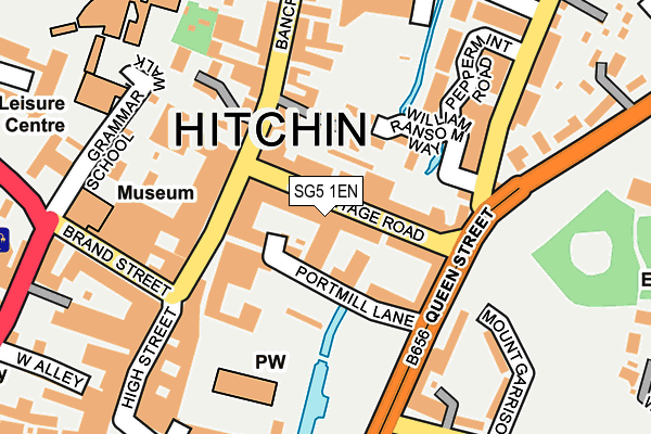 SG5 1EN map - OS OpenMap – Local (Ordnance Survey)